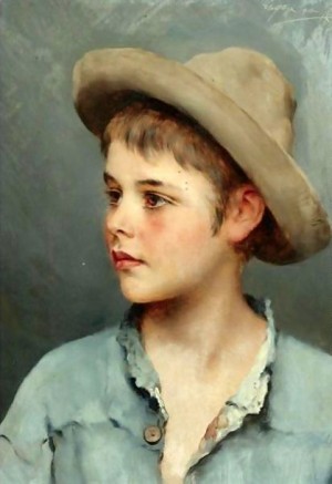 Eugene de Blaas -His new Hat
